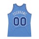 Custom Light Blue Royal-White Authentic Throwback Basketball Jersey