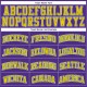 Custom Purple Gold-Kelly Green Authentic Throwback Basketball Jersey