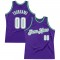 Custom Purple White-Kelly Green Authentic Throwback Basketball Jersey