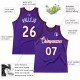 Custom Purple White-Red Authentic Throwback Basketball Jersey