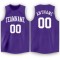 Custom Purple White Round Neck Basketball Jersey