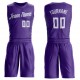 Custom Purple White Round Neck Suit Basketball Jersey