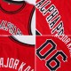 Custom Red White-Old Gold Authentic Throwback Basketball Jersey