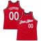 Custom Red White-Black Authentic Throwback Basketball Jersey