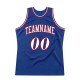 Custom Royal White-Red Authentic Throwback Basketball Jersey