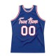 Custom Royal White-Red Authentic Throwback Basketball Jersey