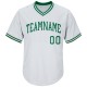 Custom White Kelly Green Authentic Throwback Rib-Knit Baseball Jersey Shirt