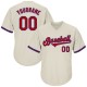 Custom Cream Red-Royal Authentic Throwback Rib-Knit Baseball Jersey Shirt