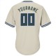 Custom Cream Hunter Green-Royal Authentic Throwback Rib-Knit Baseball Jersey Shirt