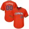 Custom Orange Navy-Gold Authentic Throwback Rib-Knit Baseball Jersey Shirt