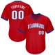 Custom Red White-Royal Authentic Throwback Rib-Knit Baseball Jersey Shirt