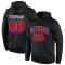 Custom Stitched Black Red-White Sports Pullover Sweatshirt Hoodie