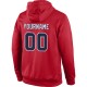 Custom Stitched Red Navy-White Sports Pullover Sweatshirt Hoodie