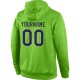 Custom Stitched Neon Green Navy-Gray Sports Pullover Sweatshirt Hoodie