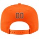 Custom Orange Brown-White Stitched Adjustable Snapback Hat