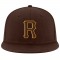 Custom Brown Brown-Gold Stitched Adjustable Snapback Hat