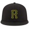 Custom Black Green-Gold Stitched Adjustable Snapback Hat