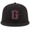 Custom Black Purple-Gold Stitched Adjustable Snapback Hat