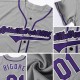 Custom Gray Royal-White Authentic Baseball Jersey