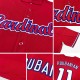 Custom Red Red-Navy Authentic Baseball Jersey