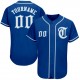 Custom Royal White-Light Blue Authentic Baseball Jersey