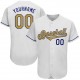 Custom White Old Gold-Royal Authentic Baseball Jersey