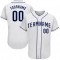 Custom White Navy Authentic Baseball Jersey