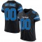 Custom Black Panther Blue-White Mesh Authentic Football Jersey