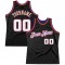 Custom Black White-Purple Authentic Throwback Basketball Jersey