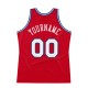 Custom Red White-Royal Authentic Throwback Basketball Jersey