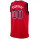 Custom Red Navy-White Round Neck Rib-Knit Basketball Jersey