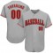 Custom Gray Red-Black Authentic Baseball Jersey