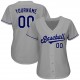 Custom Gray Royal-White Authentic Baseball Jersey