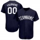 Custom Navy White Baseball Jersey