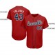 Custom Red Navy-White Baseball Jersey