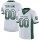 Custom White Gotham Green-Black Mesh Drift Fashion Football Jersey