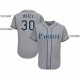 Custom Gray Navy-Powder Blue Baseball Jersey