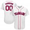 Custom White Red-Navy Baseball Jersey