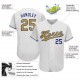 Custom White Old Gold-Royal Authentic Baseball Jersey